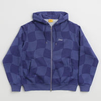 Dime Classic Checkmate Zip Hoodie in Navy thumbnail