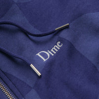 Dime Classic Checkmate Zip Hoodie in Navy thumbnail