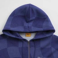 Dime Classic Checkmate Zip Hoodie in Navy thumbnail
