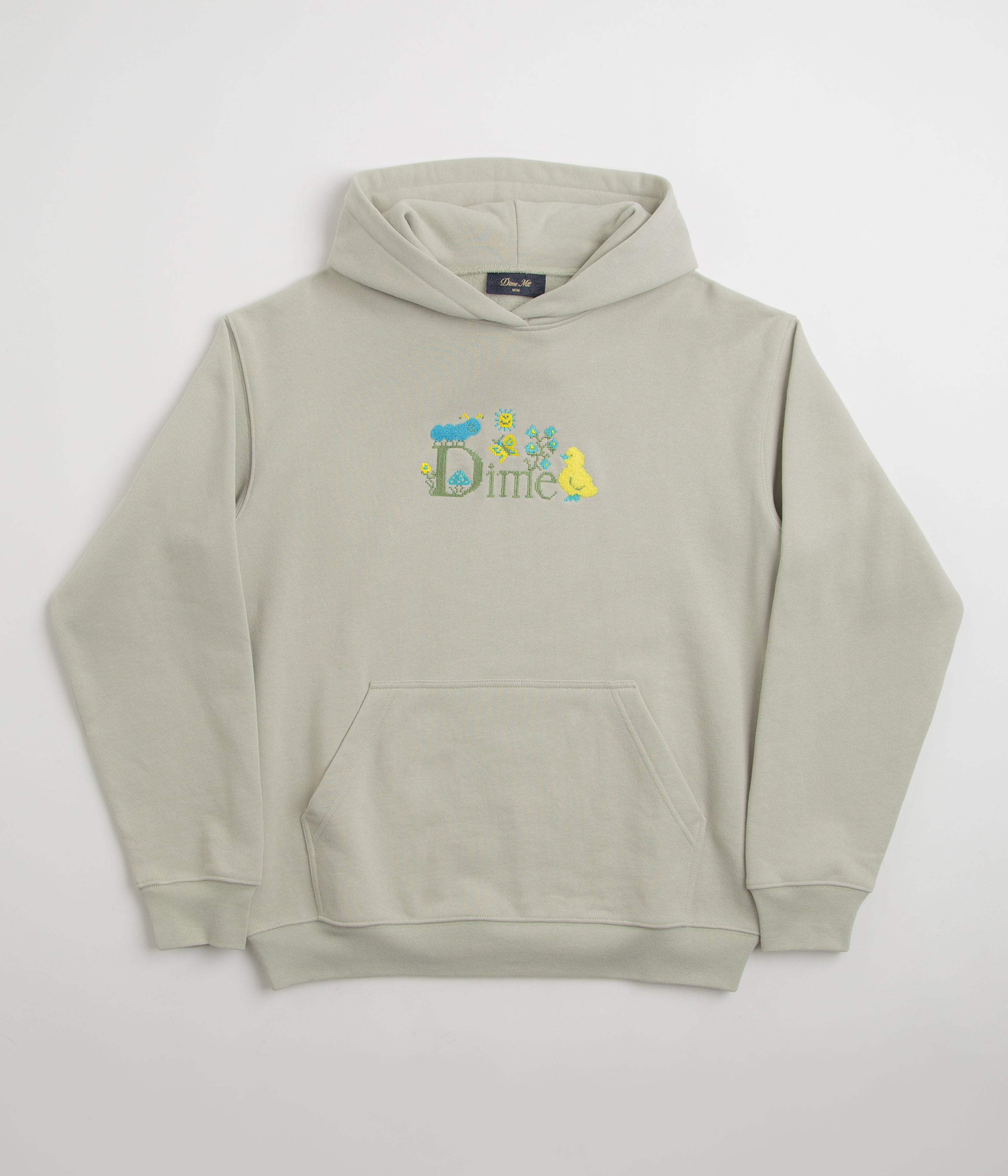 Dime Classic Cross Stitch Hoodie in Charcoal Moss