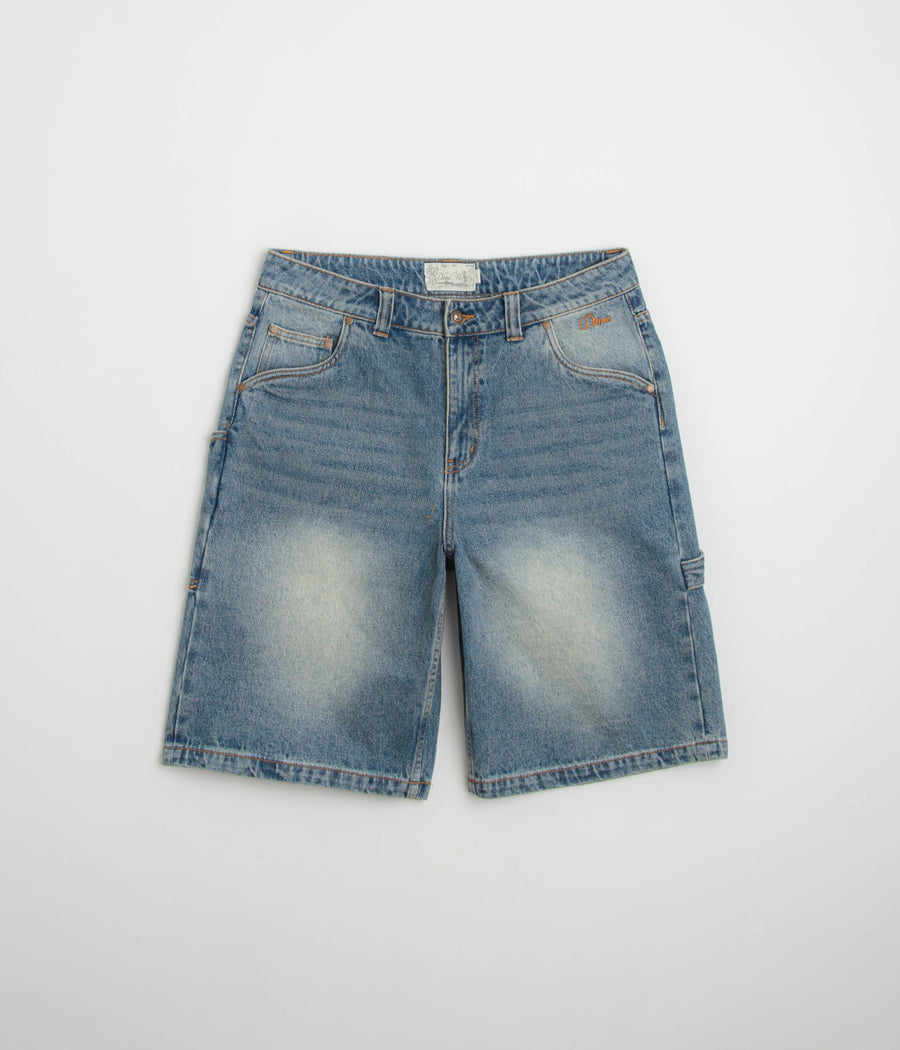 Dime Classic Denim Shorts in Sandblasted Indigo