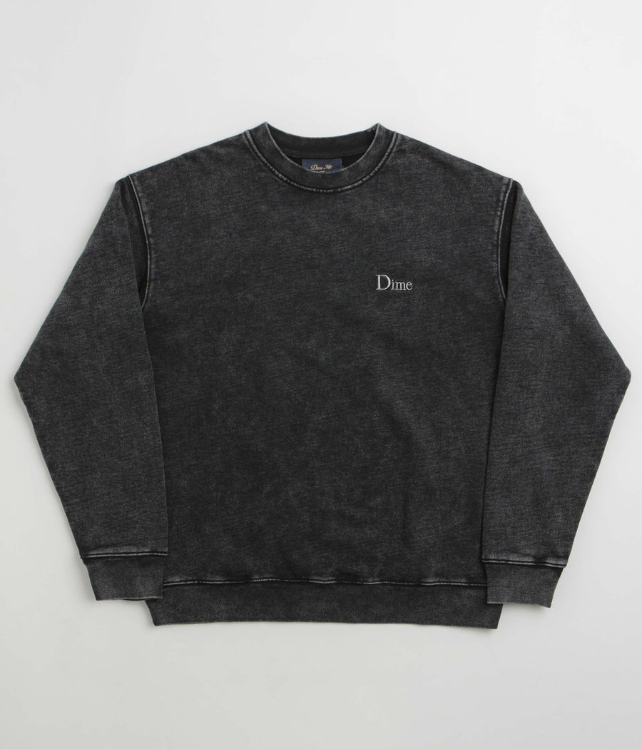 Dime Classic French Terry Crewneck Sweatshirt - Faded Black