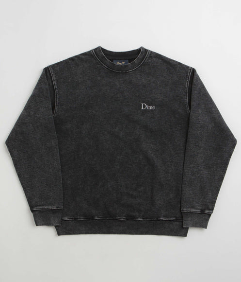 Dime Classic French Terry Crewneck Sweatshirt - Faded Black