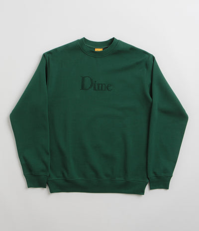 Dime Classic Logo Crewneck Sweatshirt in Rainforest