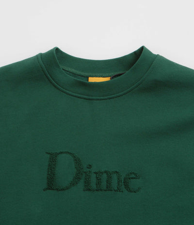 Dime Classic Logo Crewneck Sweatshirt in Rainforest