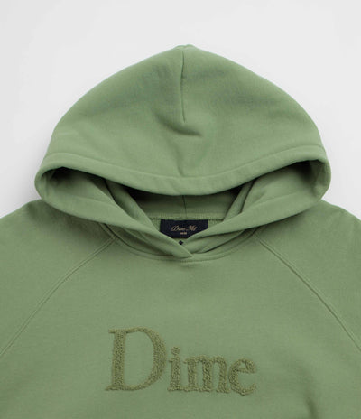 Dime Classic Logo Hoodie - Green Kashmir