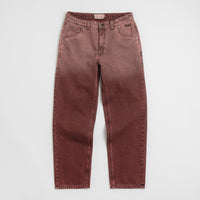 Dime Classic Relaxed Jeans in Dipped Sandblasted Burgundy thumbnail