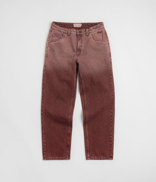 Dime Classic Relaxed Jeans - Dipped Sandblasted Burgundy