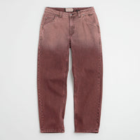 Dime Classic Relaxed Jeans in Dipped Sandblasted Burgundy thumbnail