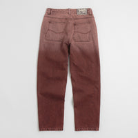 Dime Classic Relaxed Jeans in Dipped Sandblasted Burgundy thumbnail