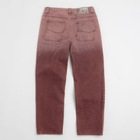 Dime Classic Relaxed Jeans in Dipped Sandblasted Burgundy thumbnail