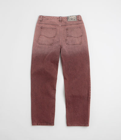 Dime Classic Relaxed Jeans in Dipped Sandblasted Burgundy