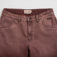 Dime Classic Relaxed Jeans in Dipped Sandblasted Burgundy thumbnail