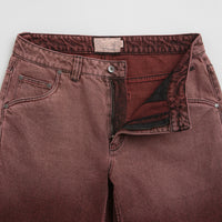 Dime Classic Relaxed Jeans in Dipped Sandblasted Burgundy thumbnail