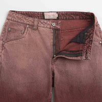 Dime Classic Relaxed Jeans in Dipped Sandblasted Burgundy thumbnail