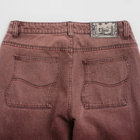 Dime Classic Relaxed Jeans in Dipped Sandblasted Burgundy thumbnail