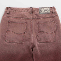 Dime Classic Relaxed Jeans in Dipped Sandblasted Burgundy thumbnail