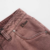 Dime Classic Relaxed Jeans in Dipped Sandblasted Burgundy thumbnail