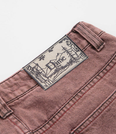Dime Classic Relaxed Jeans in Dipped Sandblasted Burgundy