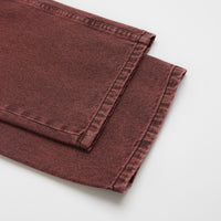 Dime Classic Relaxed Jeans in Dipped Sandblasted Burgundy thumbnail