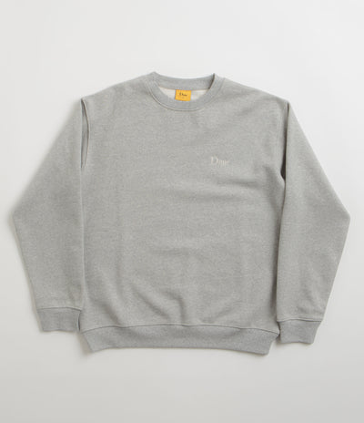 Dime Classic Small Logo Crewneck Sweatshirt in Heather Grey