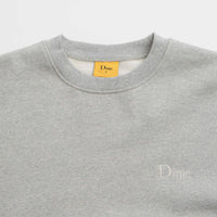 Dime Classic Small Logo Crewneck Sweatshirt in Heather Grey thumbnail