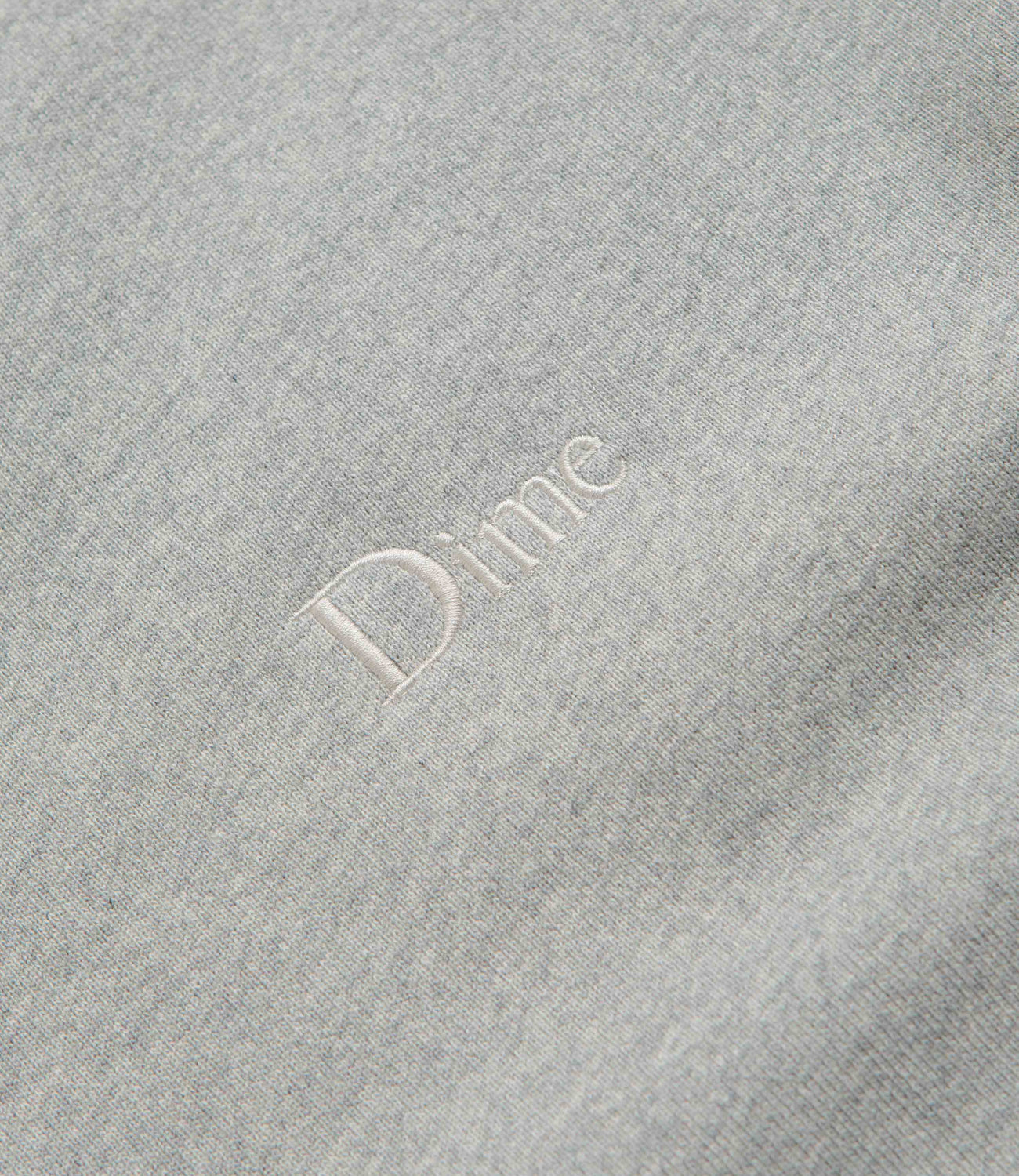 Dime Classic Small Logo Crewneck Sweatshirt - Heather Grey | Flatspot