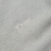 Dime Classic Small Logo Crewneck Sweatshirt in Heather Grey thumbnail
