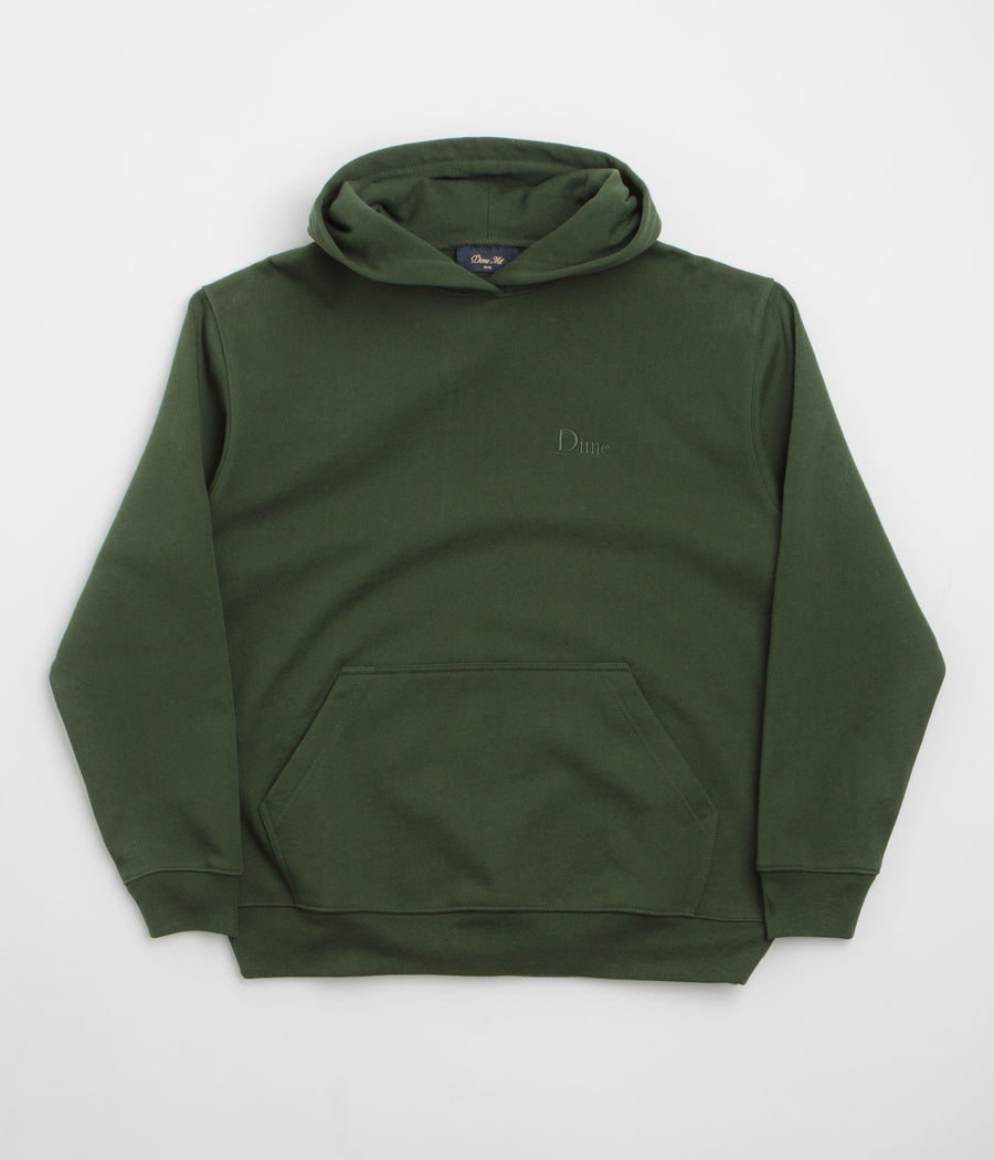 Dime Classic Small Logo Hoodie in Forest Green