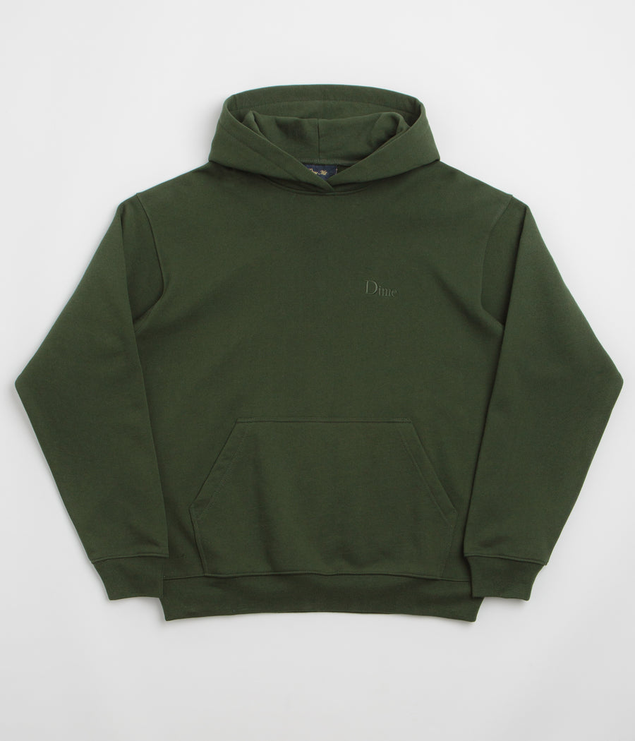 Dime Classic Small Logo Hoodie - Forest Green