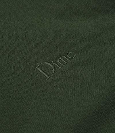 Dime Classic Small Logo Hoodie in Forest Green