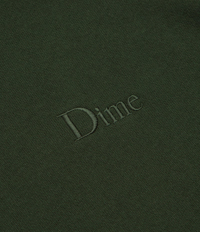 Dime Classic Small Logo Hoodie in Forest Green