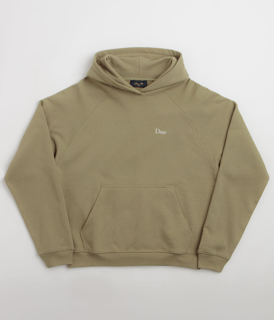 Dime Classic Small Logo Hoodie - Military Olive