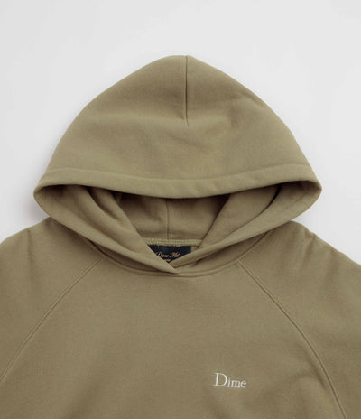 Dime Classic Small Logo Hoodie - Military Olive