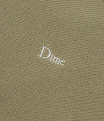 Dime Classic Small Logo Hoodie - Military Olive