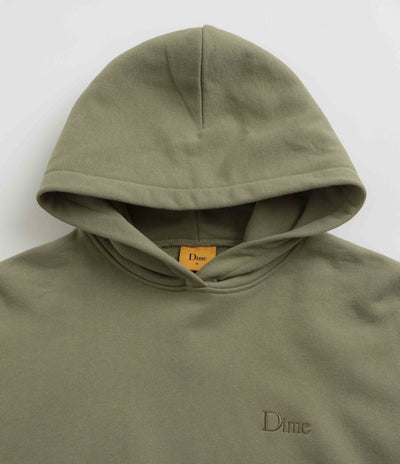 Dime Classic Small Logo Hoodie in Warm Khaki