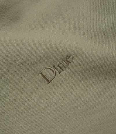 Dime Classic Small Logo Hoodie in Warm Khaki