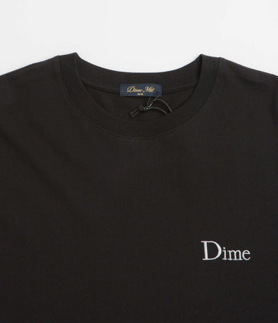 Dime Classic Small Logo Long Sleeve T-Shirt in Black
