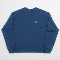 Dime Classic Small Logo Long Sleeve T-Shirt in Midnight Navy thumbnail