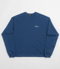 Dime Classic Small Logo Long Sleeve T-Shirt in Midnight Navy