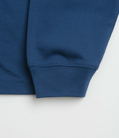 Dime Classic Small Logo Long Sleeve T-Shirt in Midnight Navy