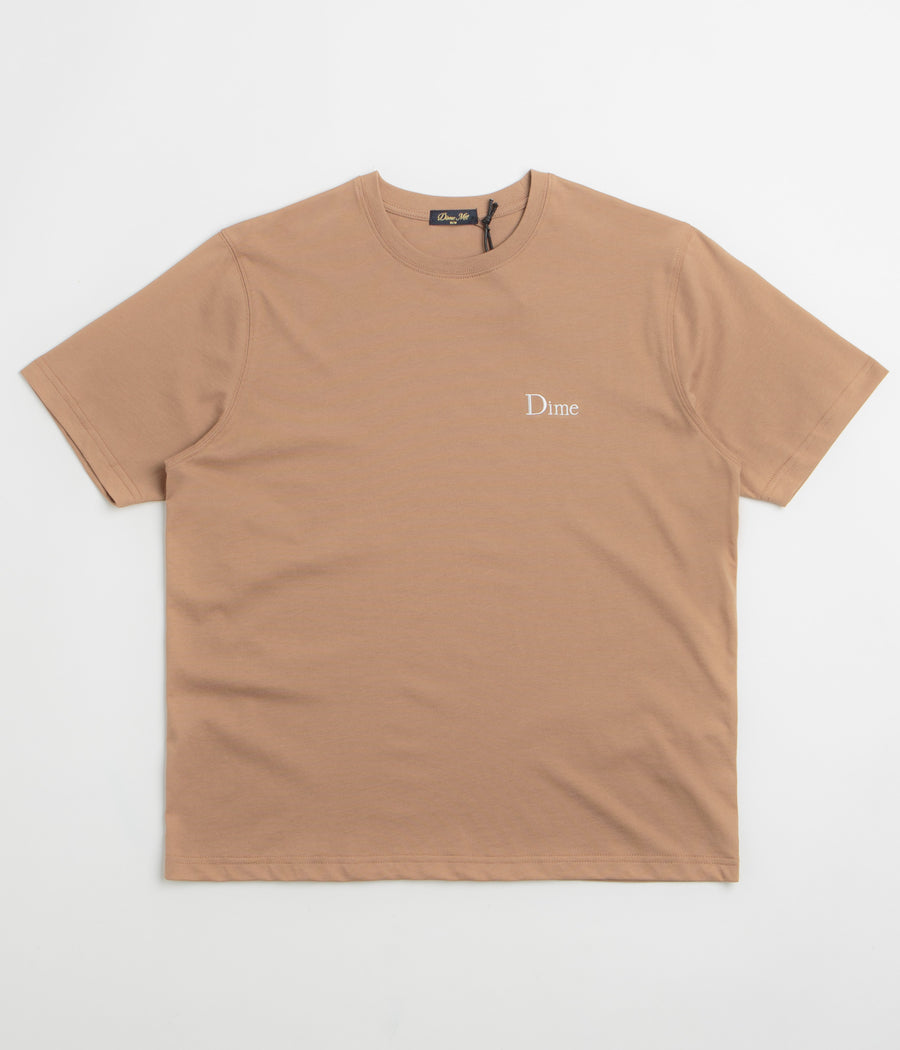 Dime Classic Small Logo T-Shirt in Canyon Brown