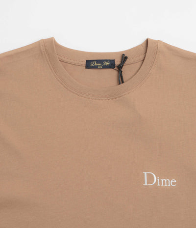 Dime Classic Small Logo T-Shirt in Canyon Brown