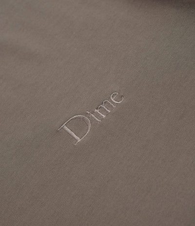 Dime Classic Small Logo T-Shirt in Deep Sepia