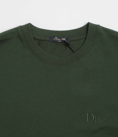 Dime Classic Small Logo T-Shirt in Forest Green