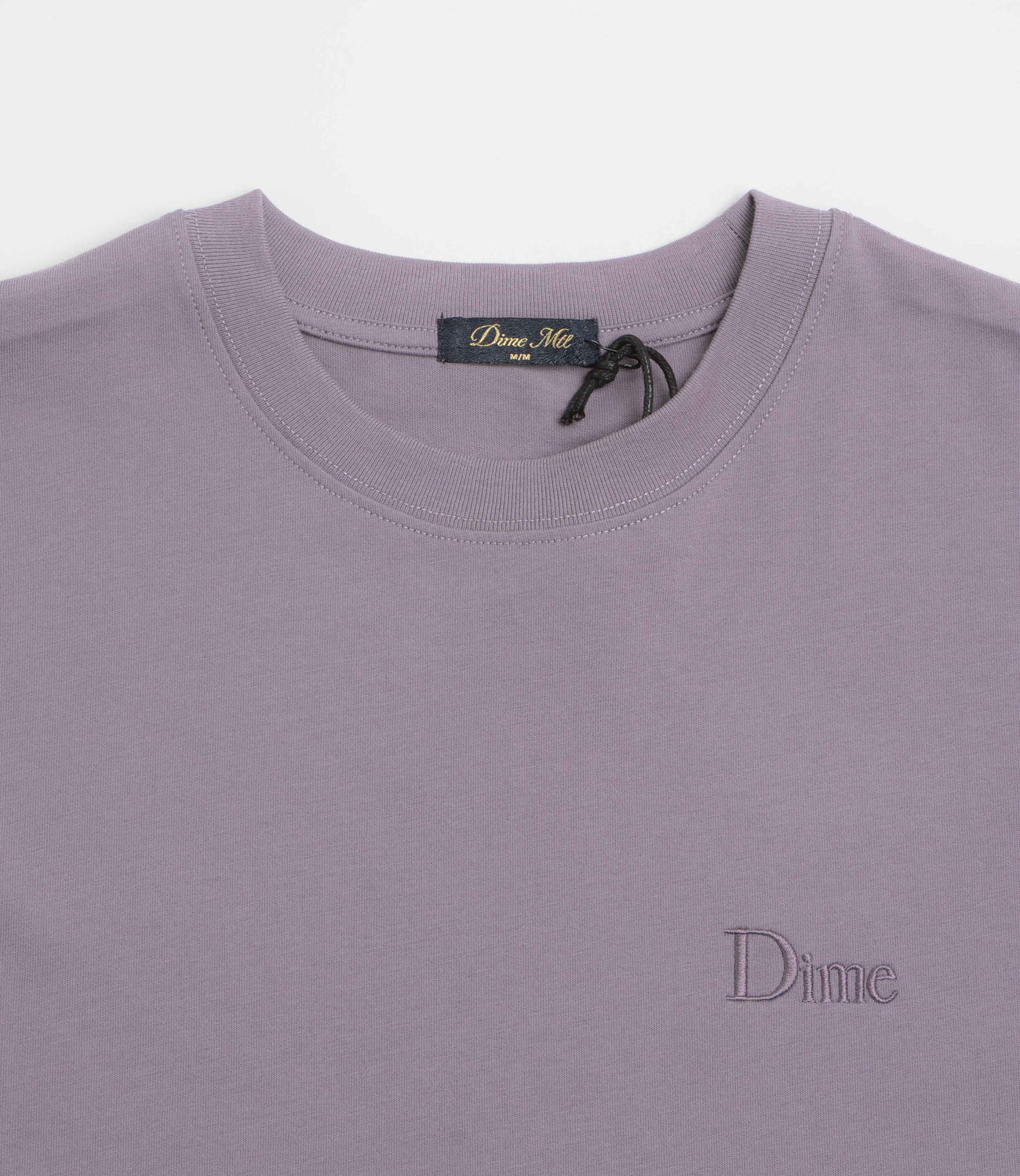 Dime Classic Small Logo T-Shirt - Plum Grey | Flatspot