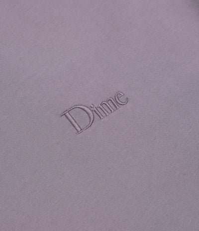 Dime Classic Small Logo T-Shirt in Plum Grey