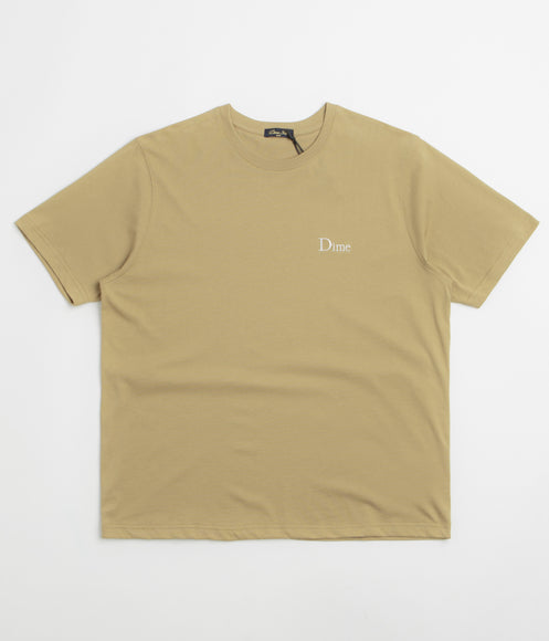 Dime Classic Small Logo T-Shirt - Tan