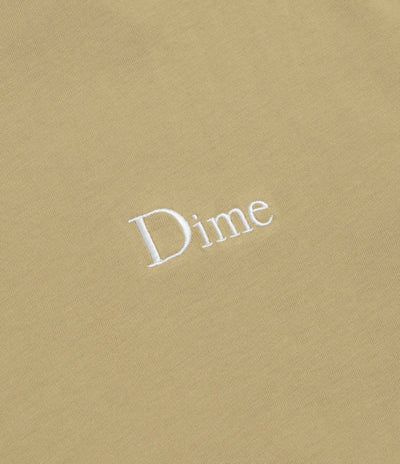 Dime Classic Small Logo T-Shirt in Tan