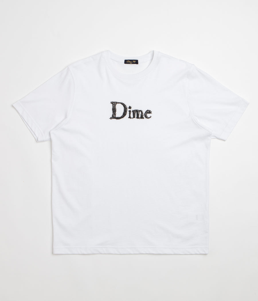Dime Classic Spiked T-Shirt - White